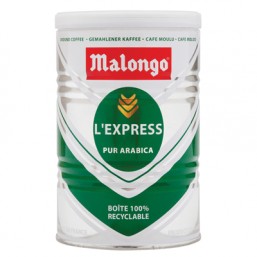 Кофе молотый Экспресс ТМ Малонго, 100% Арабика, в жестяной банке 250г
