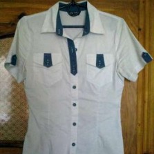 Блузка белая школьная новая, на девушку 9-11 класс 