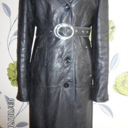 Кожаное пальто