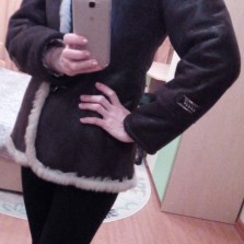 Дубленка женская зимняя 36-38р Отличное состояние!