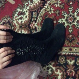 Сапоги зимние женские на цигейке 