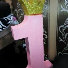 цифра 1 из пенопласта