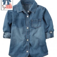 Джинсовая рубашка Carters на девочку