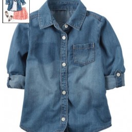 Джинсовая рубашка Carters на девочку