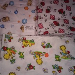 Комплект пеленок байка+бязь 6 штук