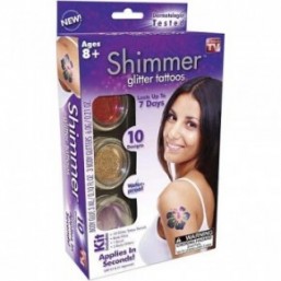 Набор для временного глиттер-тату (блестящие татуировки) Shimmer Glitter Tattoos 
