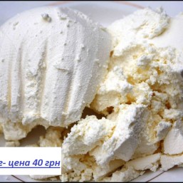 Домашний творог и сметана 