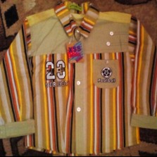 Стильная рубашка 116-125 см