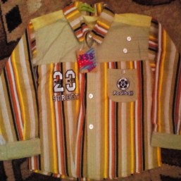 Стильная рубашка 116-125 см