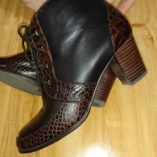 Демисезонные кожаные ботильоны сапожки ботинки