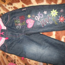 Джинсы теплые