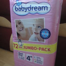 Подгузники BabyDream 4+, 45 шт., остатки от Jumbo-пака