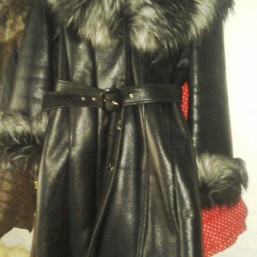 дубленка кожзам 46р