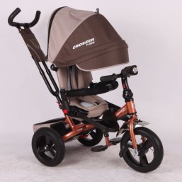 Новинка весны 2017г.! Трехколесный детский велосипед-коляска Azimut Crosser T-400 (EVA колёса) 10 расцветок