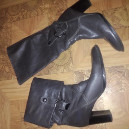 кожаныне сапоги р.40
