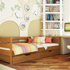   Односпальная кровать "Нота" для детей и подростков со склада