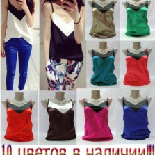 СТИЛЬНАЯ МАЙКА НА БРЕТЕЛЯХ 