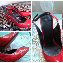 красные босоножки-38р