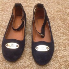 Натуральные замшевые туфли 32 размера стелька 21,5см