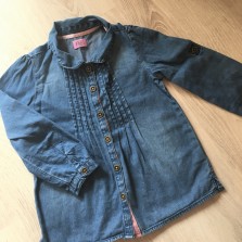 Джинсовая рубашка F&F б/у для девочки 2-3 года