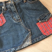 Модная джинсовая юбочка б/у на 2-3 года