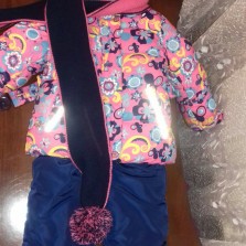 Шикарный зимний комбез.Рост 92 в отличном состоянии