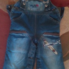 джинсовый комбинезон на флисе