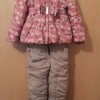 Зимний,теплый комбинезон тройка на девочку р. 104