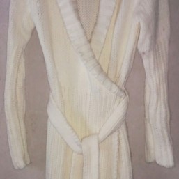 пальто вязаное