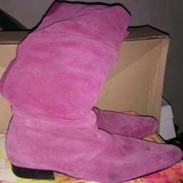 сапоги женские замшевые