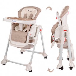 Стульчик для кормления с функцией укачивания M3551 DREAM (кожа, лежачее положение)