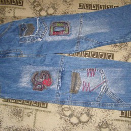 джинсы на флисе