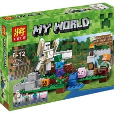 Конструктор LELE my world конструктор аналог lego minecraft. Детали конструктора совместимы с lego.