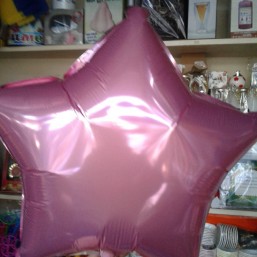 Розовая фольгированная