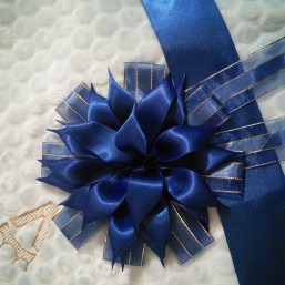 Бант плюс лента для конверта на выписку из роддома