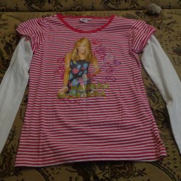 Футболка с длинными рукавами для девочки