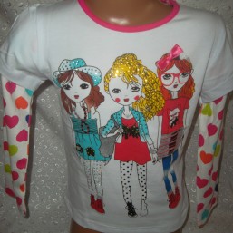 новый реглан на девочку 1-2 2-3 5-6л