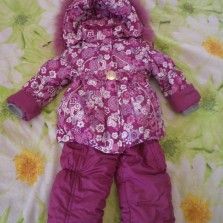 Детский зимний костюм-комбинезон на рост 90 - 100см