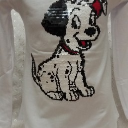 новый реглан с паетками 5-6 л