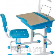 Растущий комплект парта и стул для школьника. Лампа и подарки. По скидке