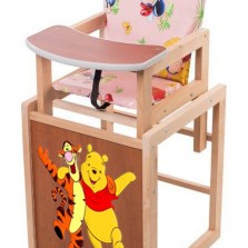 Стульчик для кормления с печатью 