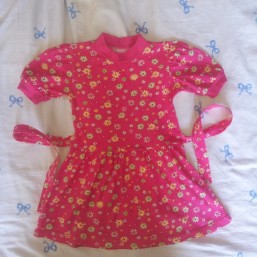 Летнее платье на девочку 2-4 года