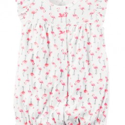 Бодик-песочник carters розовый фламинго 18 мес.