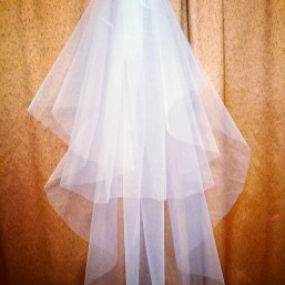 Фата новая двухярусная