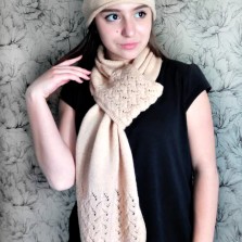 Шарф и шапка ручной работы