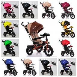 Велосипед трёхколёсный 6088 F Best Trike (поворот.сидение, склад.руль, русск.озвуч., надув.колёса, пульт)