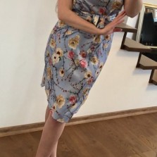 Платье женское из шелка