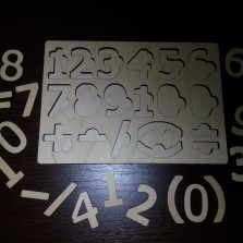 Планшет - пазл для изучения цифр и решения примеров до 10