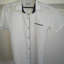 Рубашка белая на мальчика 9-10 лет