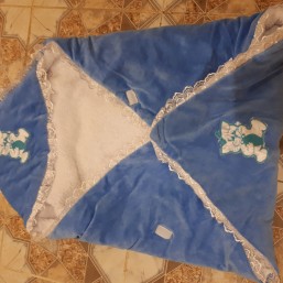 Конверт,комбинезон,шапочка для новорожденного мальчика